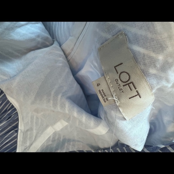 Loft Outlet Blue & White Stripe Maxi Dress - Picture 11 of 16